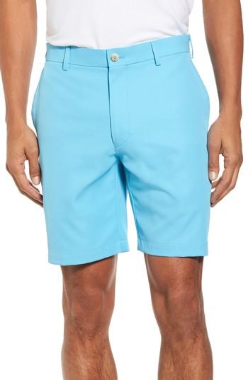 Men's Peter Millar 'salem' Flat Front Performance Shorts - Pink