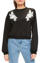 Women's Missguided Lace Applique Pullover