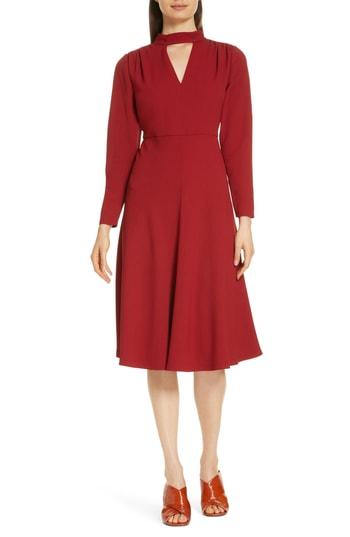 Women's Lewit Fit & Flare Dress - Red