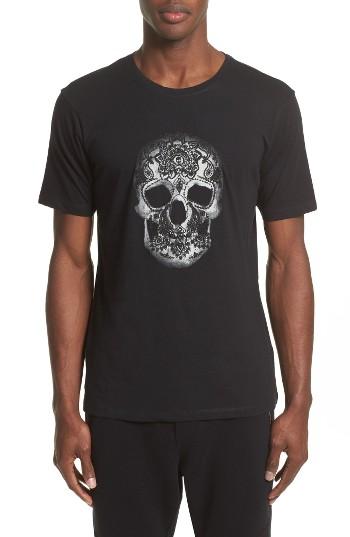 Men's The Kooples Embroidered Skull Graphic T-shirt