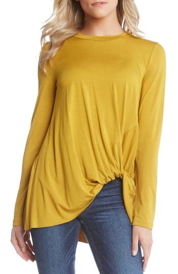 Women's Karen Kane Twist Top - Yellow