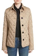 Women's Burberry Frankby Quilted Jacket, Size - Beige