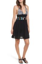 Women's Raga Night Dust Embellished Strappy Dress - Black