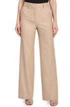 Women's Reiss Beck Wool Blend Wide Leg Pants Us / 4 Uk - Beige