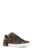 Women's Dolce & Gabbana Leopard Lace-up Sneaker Us / 35eu - Brown