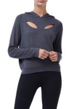 Women's Good American Petal Cutout Hoodie (xs) - Grey