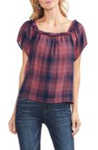 Women's Vince Camuto Sunset Plaid Top - Pink