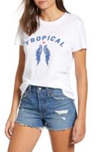 Women's Sub Urban Riot Tropical Slouch Tee - White