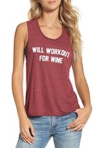 Women's Private Party Will Workout For Wine Tank - Red