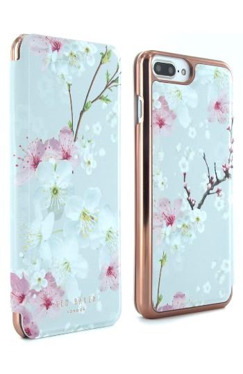 Ted Baker London Mirror Iphone 6/7 Folio Case - Pink