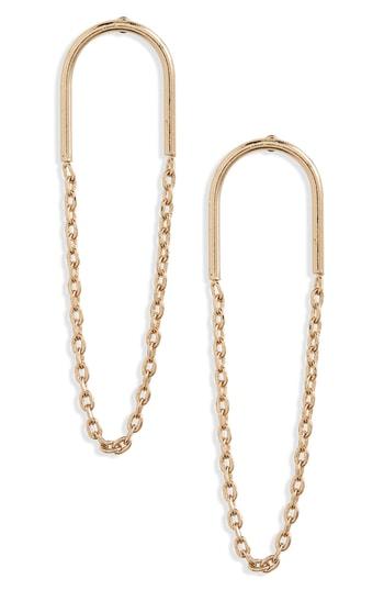 Women's Bp. Chain Drop Hoop Earrings