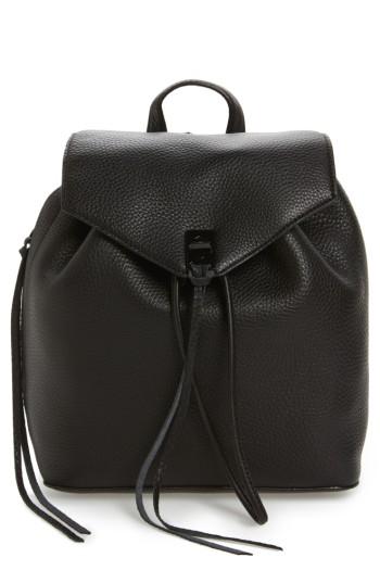 Rebecca Minkoff Medium Darren Leather Backpack - Black
