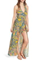 Women's Band Of Gypsies Halter Neck Maxi Romper - Yellow