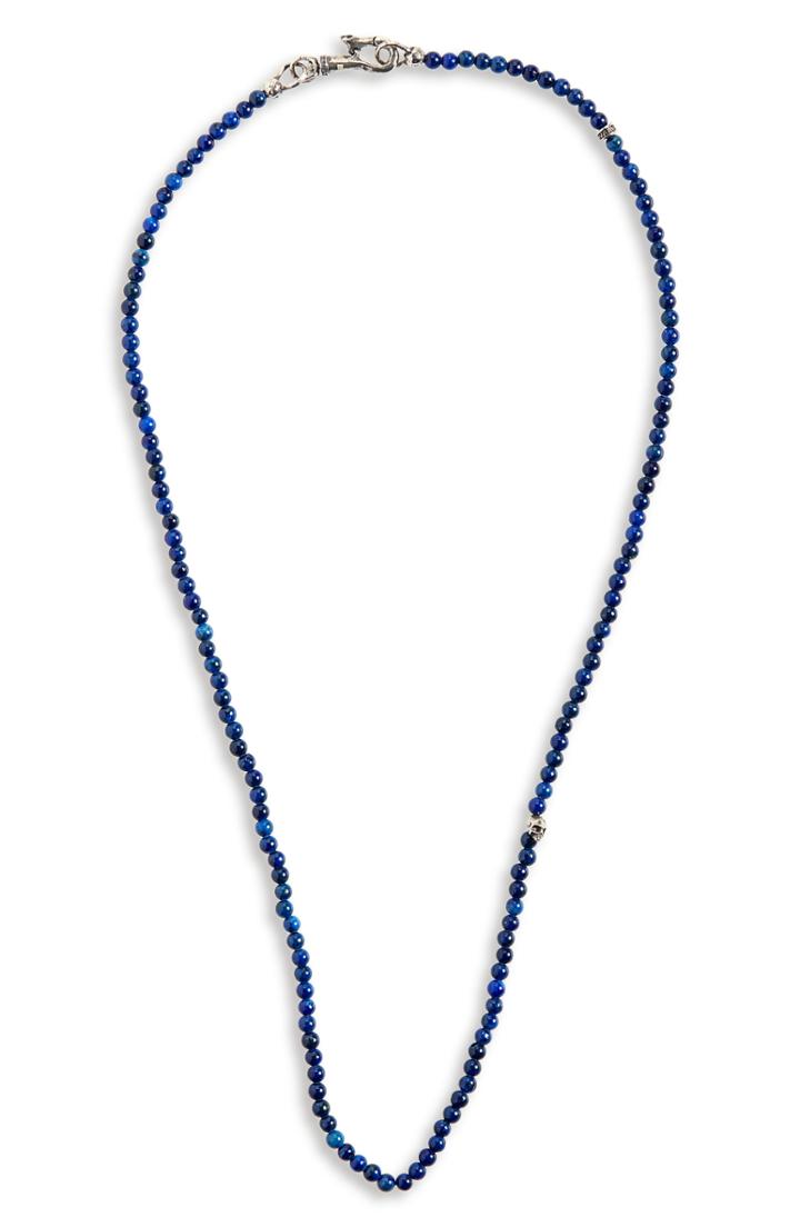 Men's John Varvatos Star Usa Skull Bead Necklace