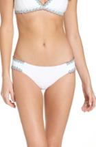 Women's Becca Mardi Gras Bikini Bottoms - White