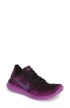 Women's Nike Free Run Flyknit 2 Running Shoe .5 M - Purple