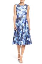 Women's Maggy London Watercolor Chiffon Dress - Blue