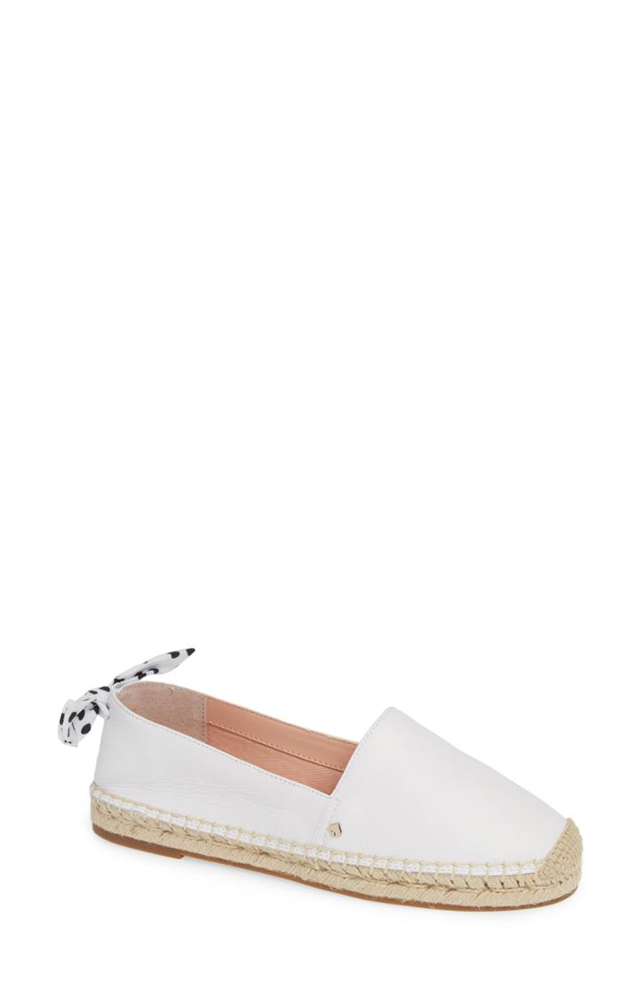 Women's Kate Spade New York Grayson Espadrille Flat M - White