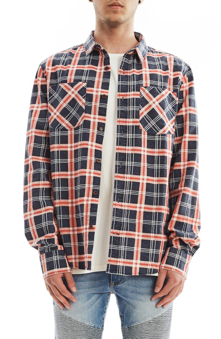 Men's Nxp Navigation Plaid Shirt - Blue