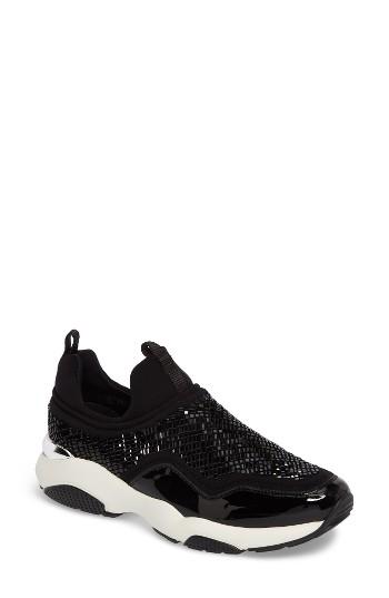 Women's Salvatore Ferragmo Giolly Slip-on Sneaker .5 B - Black