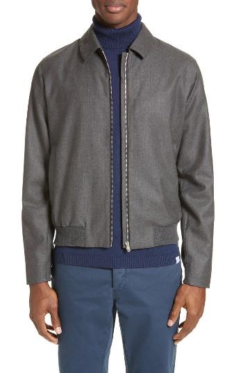Men's Norse Projects Trygve Merino Wool Bomber Jacket