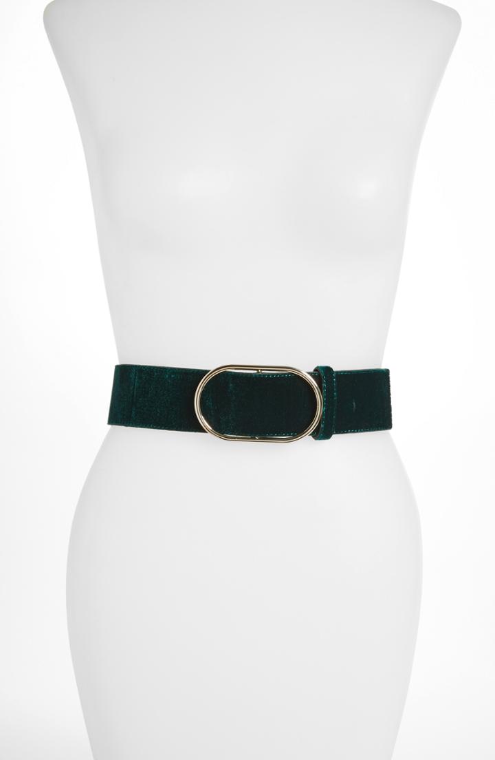 Women's Gucci Double G Leather & Web Belt 0 - Dark Cocoa