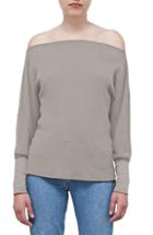 Women's Stateside Off The Shoulder Thermal Top - Beige