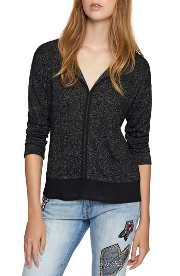 Women's Sanctuary Hanna Metallic Knit Top - Black