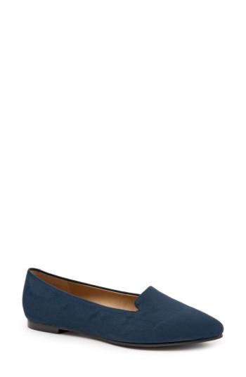 Women's Trotters Harlowe Pointy Toe Loafer .5 N - Blue