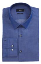 Men's Boss Isko Slim Fit Textured Dress Shirt .5 - Blue