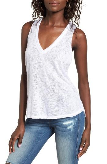 Women's Pst By Project Social T Raw Edge Tank - White