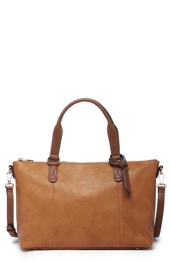Sole Society Haili Faux Leather Tote - Brown