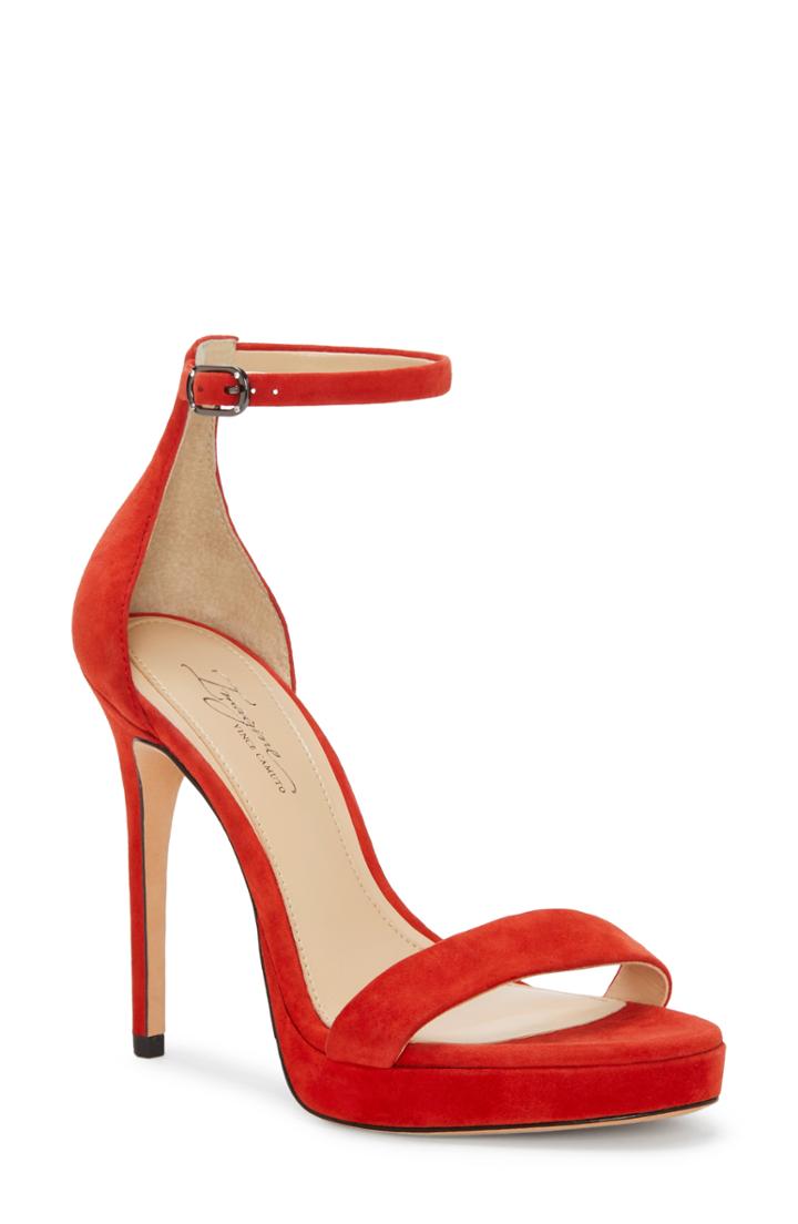 Women's Imagine Vince Camuto Preslyn Ankle Strap Sandal M - Red