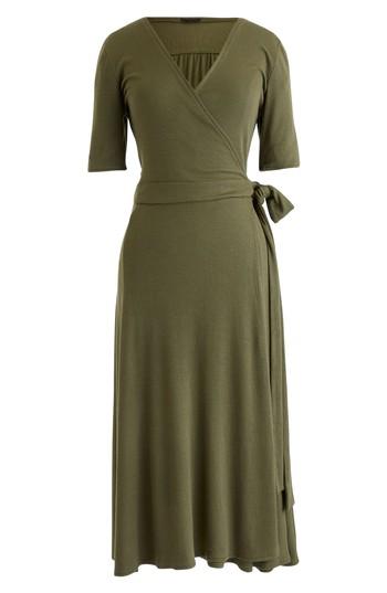Women's J.crew Knit Wrap Dress, Size - Green
