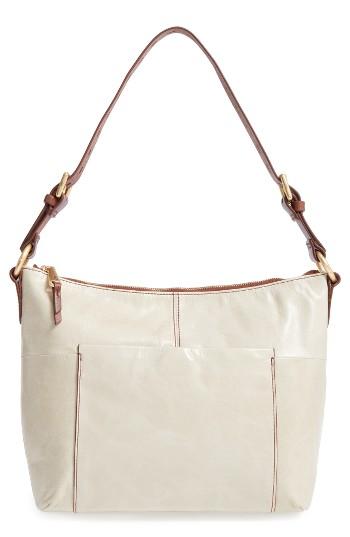 Hobo 'charlie' Leather Shoulder Bag - Ivory