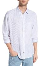 Men's Rails Connor Linen & Rayon Shirt - White