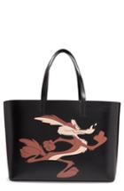 Calvin Klein 205w39nyc Coyote East/west Leather Tote - Black