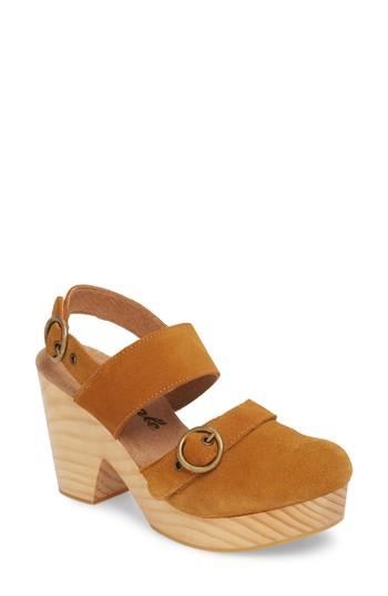 Women's Free People Park Circle Clog Sandal Us / 36eu - Brown
