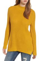 Women's Bp. Mock Neck Tunic Sweater - Green