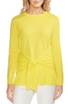 Women's Vince Camuto Tie Front Sweater - Yellow