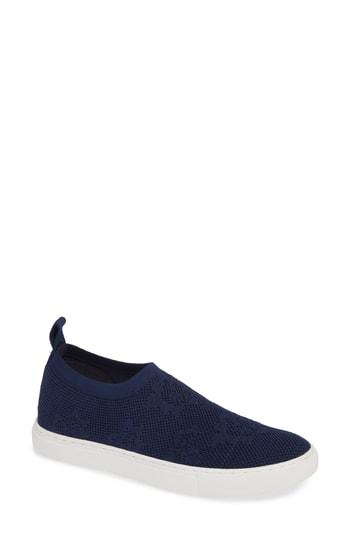 Women's Kenneth Cole New York Keeley Floral Knit Slip-on Sneaker M - Blue
