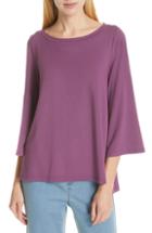 Women's Eileen Fisher Flare Sleeve Top, Size - Brown