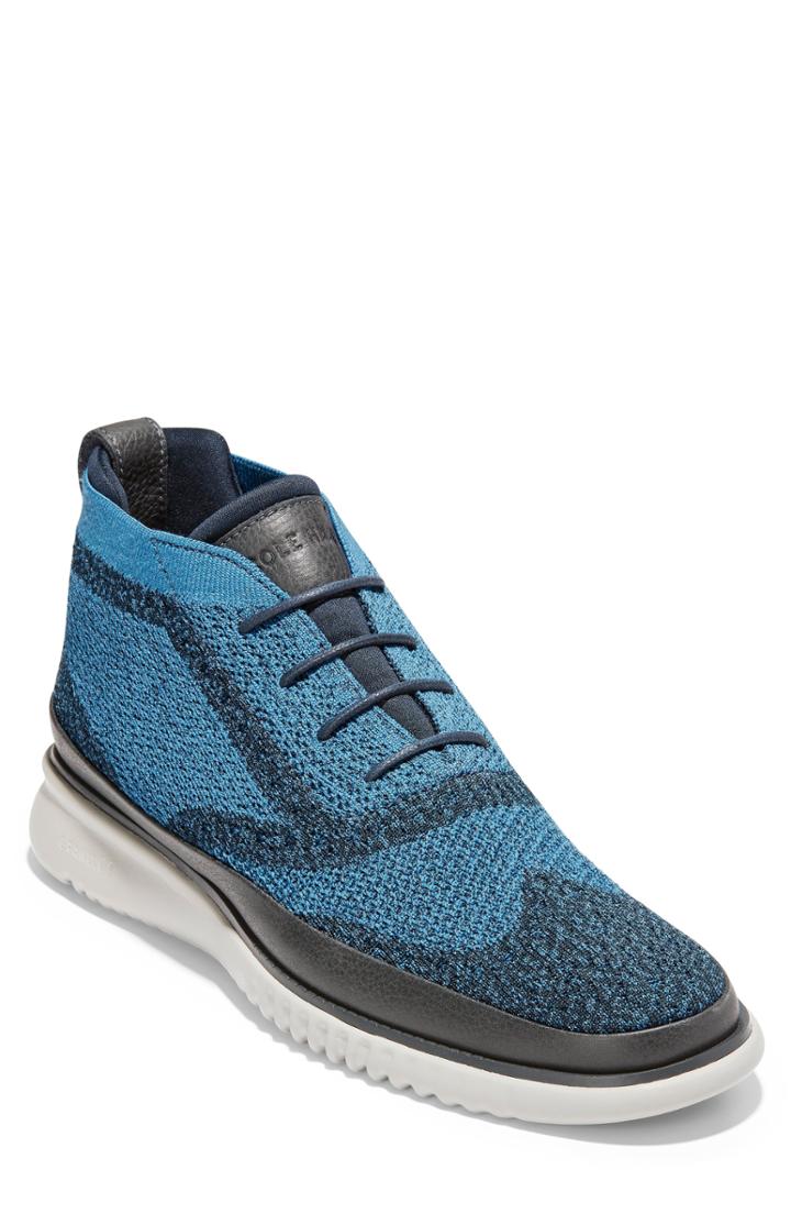 Men's Cole Haan 2.zerogrand Stitchlite Water Resistant Chukka Boot M - Blue