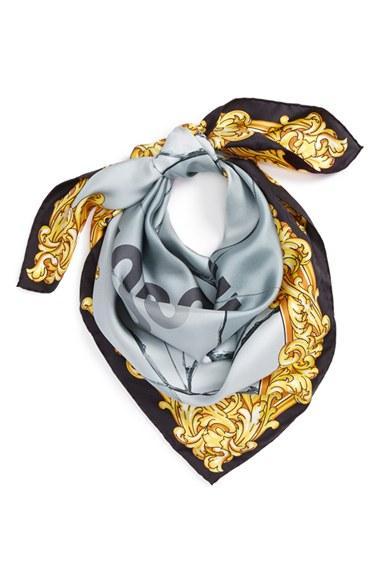 Women's Moschino Golden Edge Silk Scarf