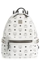 Mcm Small Stark Side Stud Backpack - Beige