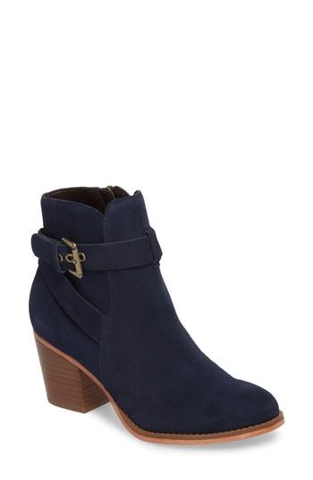 Women's Sole Society Paislee Buckle Strap Bootie .5 M - Blue