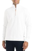 Men's Good Man Brand Pro Slim Fit Cotton Quarter Zip Pullover - White