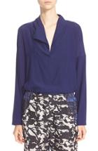 Women's Zero + Maria Cornejo 'edi' Stretch Silk Charmeuse Shirt