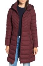 Women's Bernardo Stretch Quilted Walker Coat, Size - Blue