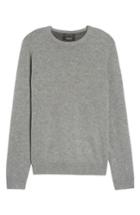 Men's Nordstrom Men's Shop Cashmere Crewneck Sweater, Size - Grey